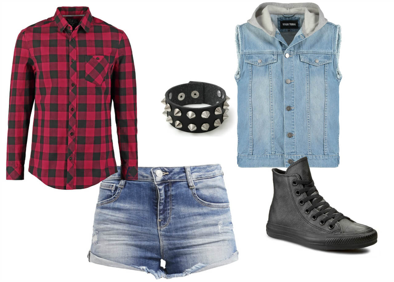 Stylizacja w stylu rockowym